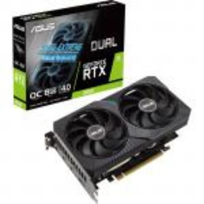 Picture of ASUS Dual Geforce RTX 3050 OC Graphics Card 8GB DDR6, PCIE 4.0, Dual Fan, 2 Slot, 3XDP, 1XHDMI, 200mm Length, 2 Channels, 5 Super Slots